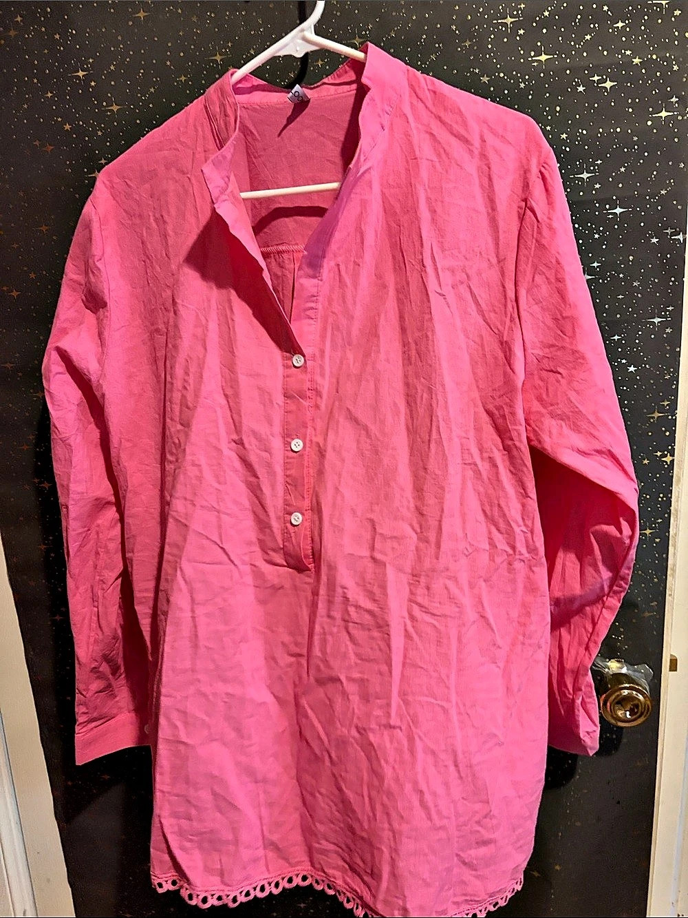 Pink Long Sleeve Tunic Size XL